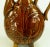 Brown Mid-Century Water Jug Red Ware Earthenware Majolica Rooster Studio Pottery Ewer For Sale - Image 8 of 13