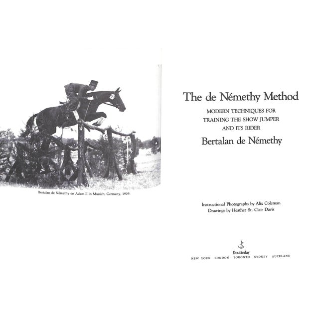 "De Nemethy Method: Modern Techniques for Training the Show Jumper and Its Rider" 1988 De Nemethy, Bertalan For Sale - Image 11 of 13
