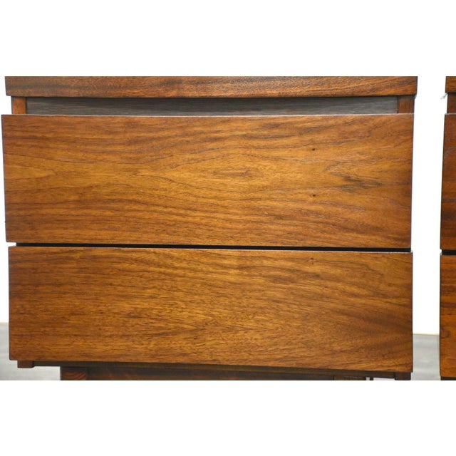 Walnut MCM Nightstands a Pair Chairish