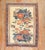 An early 20th century Persian Afshar Tribal rug with a large floral design on an ivory field Measure: 3'9'' x 4'10''.