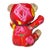 Italian Gucci Roses Vintage Silk Scarf Tender Teddy Bear For Sale - Image 3 of 3