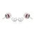 Metal Artisan 1.47 Ct Round Ruby Anniversary Stud Earrings in 925 Sterling Silver - A Pair For Sale - Image 7 of 12