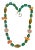 Turquoise, Branch Coral, and Rose Quartz 18" Beaded Necklace - Designed by Matthew Izzo For Sale