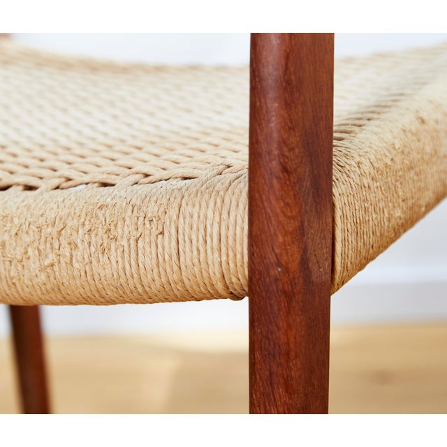 Mid-Century Modern Vintage Danish No. 71 Dining Chairs by Niels O. Moller for J. L Moller, 1960s, Set of 3 For Sale - Image 3 of 18
