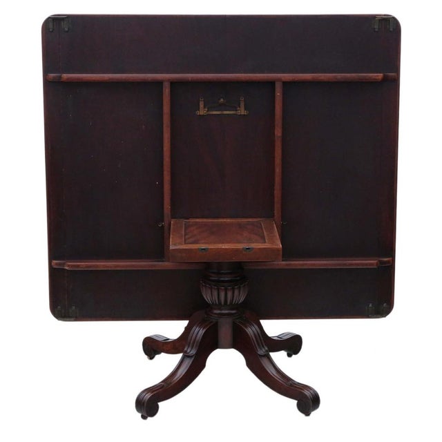 Wood Large Antique Cuban Mahogany Dining Table by James Mein, 1800s For Sale - Image 7 of 14