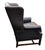 Chippendale Vintage Executive Wingback Armchair by the Renowned Artisans at Yorkshire Leather of Hickory, North Carolina. For Sale - Image 3 of 8