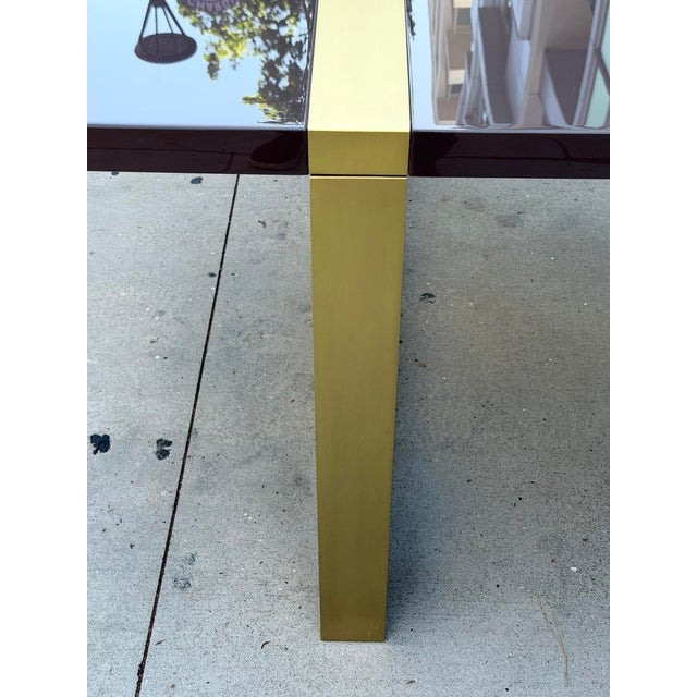 Baxter “Selene” Dining Table by Hagit Pincovici, Brass & Marble, Italian Modern For Sale - Image 17 of 18