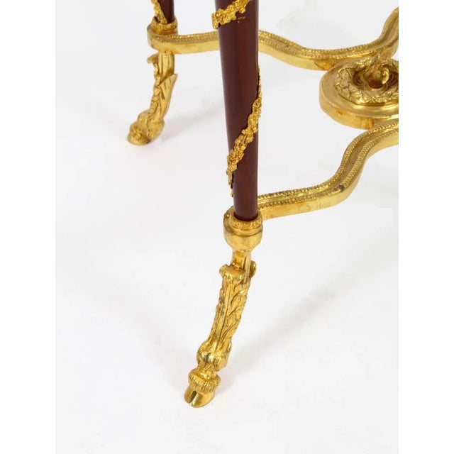 French Louis Revival Ormolu Mounted Occasional Tables, 1950s, Set of 2 For Sale - Image 15 of 18