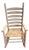 Late 20th Century Handcrafted Hickory Ladder Back Rocking Chair For Sale
