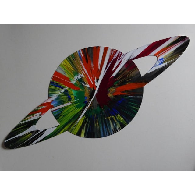 Plastic Damien Hirst, Saturn, Spin Painting, 2009 For Sale - Image 7 of 7