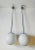 White Bauhaus Pendant Lamps, 1930s, Set of 2 For Sale - Image 8 of 8