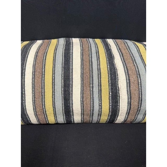Contemporary Turkish Hemp Pillow Cushion Natural Beige Brown Cushion Cover 14"x45" For Sale - Image 3 of 4