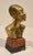 Gold 1950s Small African Bronze Female Bust Sculpture For Sale - Image 8 of 8