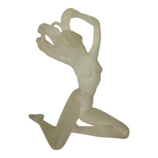 Modern Mirage Ltd. Bohemia Acrylic Frosted Nude Sculpture For Sale