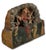 Unusual Antique Italian Hand Carved & Painted Wood Madonna & Child Sicilian Donkey Cart Fragment - Weighted for Doorstop For Sale In Boston - Image 6 of 18