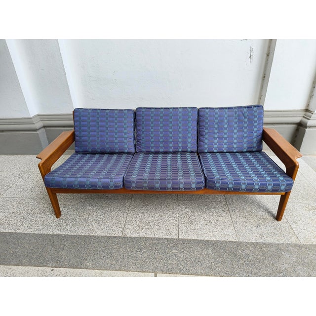 Mid-Century Modern Sofa in Teak by Arne Wahl Iversen for Comfort, 1970 For Sale - Image 3 of 14