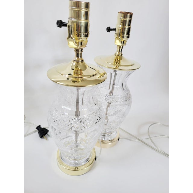 1970s Waterford Crystal Table Lamps Set of 2 Chairish