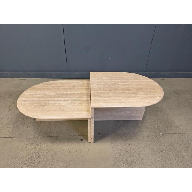 Vintage Travertine Coffee Tables, 1970s, Set of 2 For Sale - Image 11 of 12