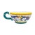 Deruta Late 20th Century Italian Labor Deruta Hand-Painted Maiolica Cups and Saucers, Set of 4 For Sale - Image 4 of 18