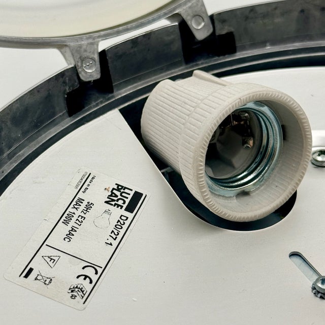Metropoli D20/27 Flush Mounts by Alberto Meda & Paolo Rizzatto for Luceplan, Italy, 1990s, Set of 2 For Sale - Image 14 of 18