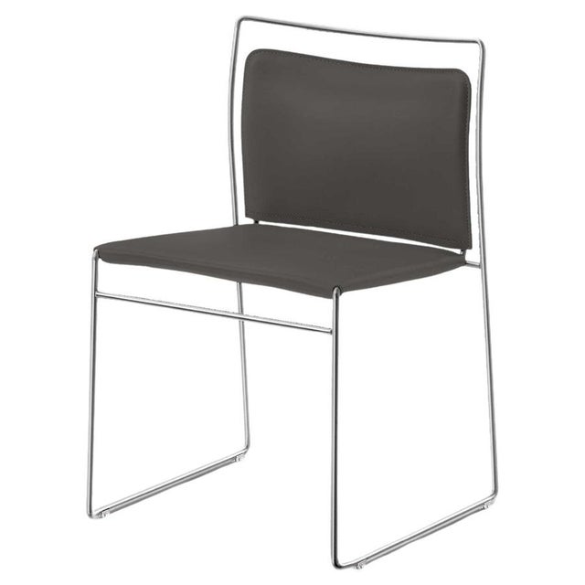 Mid-Century Tulu Chair with Chrome Frame by Kazuhide Takahama for Cassina For Sale - Image 10 of 12