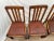 Wood Antique Chairs Set of Four, Barley Twist Legs, Solid Oak, Brown Vinyl Seats For Sale - Image 7 of 13