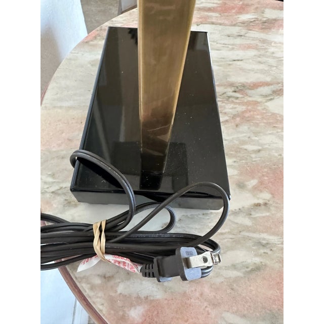 Uttermost Gold Metal Table Lamp W/Shade For Sale - Image 9 of 13