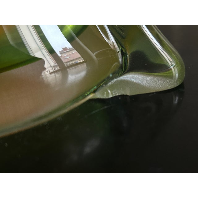 Forest Green Large Murano Glass Vase, 1960s For Sale - Image 8 of 9