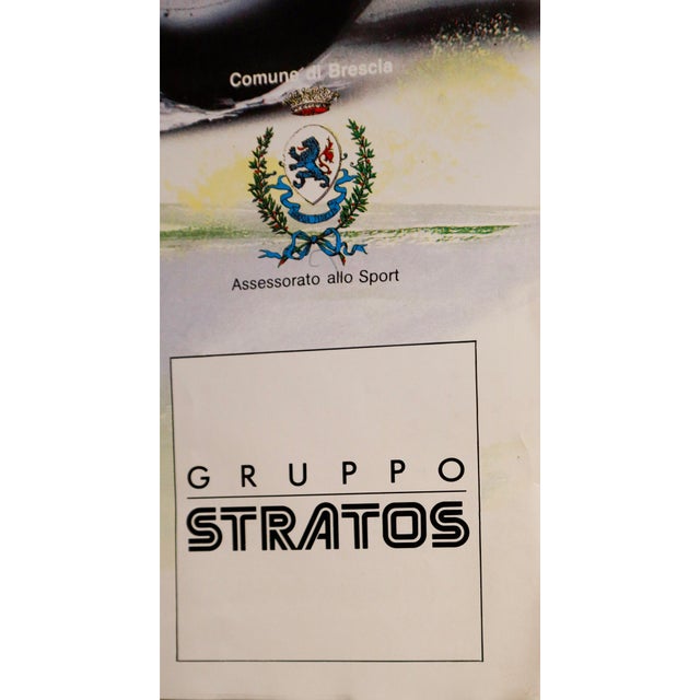 1991 Italian Racing Poster, Ministero Del Turismo Spettacolo E Sport - 1000 Miglia For Sale - Image 4 of 5