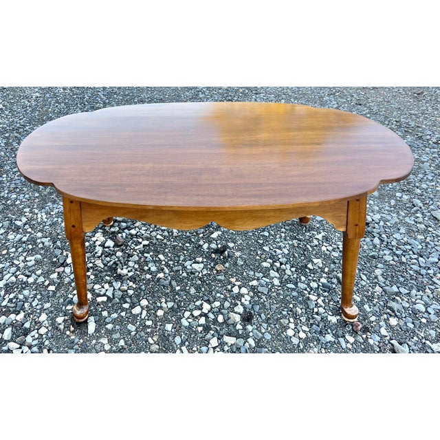 Ethan Allen Country Queen Anne Coffee Table Chairish