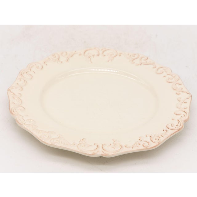 Early 21st Century Anthropologie Stoneware Oval Dinner Plates, Set of 12, Portugal Circa 2007 For Sale - Image 5 of 9