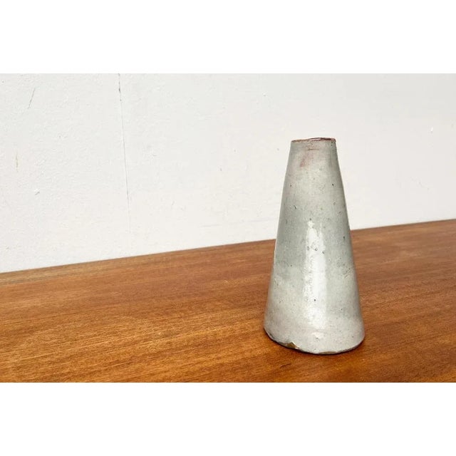 Mid-Century German Minimalist Studio Pottery Vase, 1960s For Sale - Image 9 of 13
