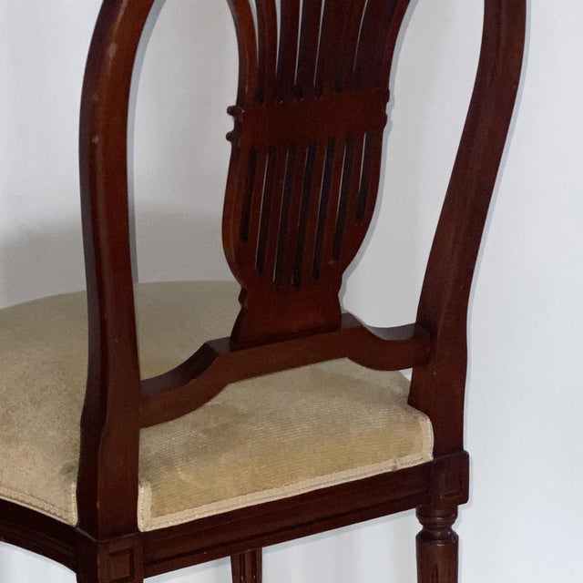 Late 19th Century French Neoclassical Louis XVI Style Dining Room Set, Set of 15 For Sale - Image 3 of 18
