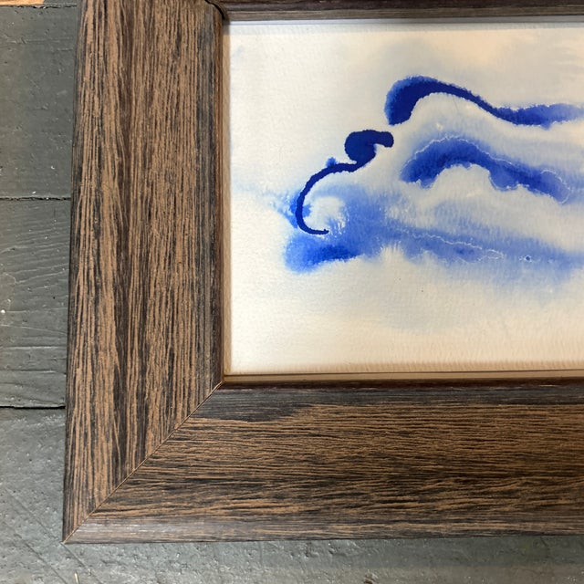 Abstract Contemporary Original Abstract Watercolor Painting For Sale - Image 3 of 4