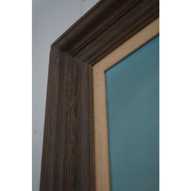 Vintage Tall Sailing Ships Oil Painting on Canvas of Chesapeake Bay Signed For Sale In Philadelphia - Image 6 of 12