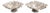 Pair of Damar 925 Sterling Silver Floral Bowls, 20th Century. For Sale