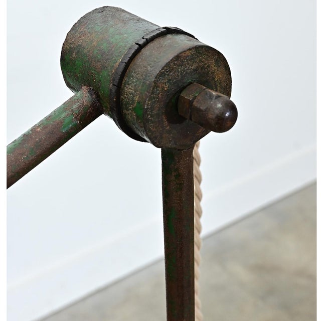 Mid 20th Century French Adjustable Industrial Floor Lamp by RG Levallois For Sale - Image 12 of 12