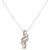 Contemporary 10K Yellow Gold Plated .925 Sterling Silver 1/20 cttw Round Cut Diamond Swirl Pendant Necklace (H-I Color, I2-I3 Clarity) For Sale - Image 3 of 6