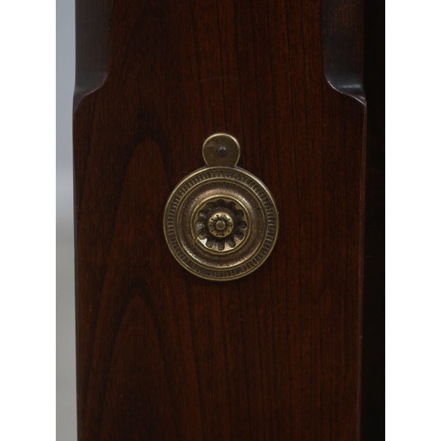 Harden Cherry Queen Size Rice Carved Poster Bed For Sale - Image 10 of 16