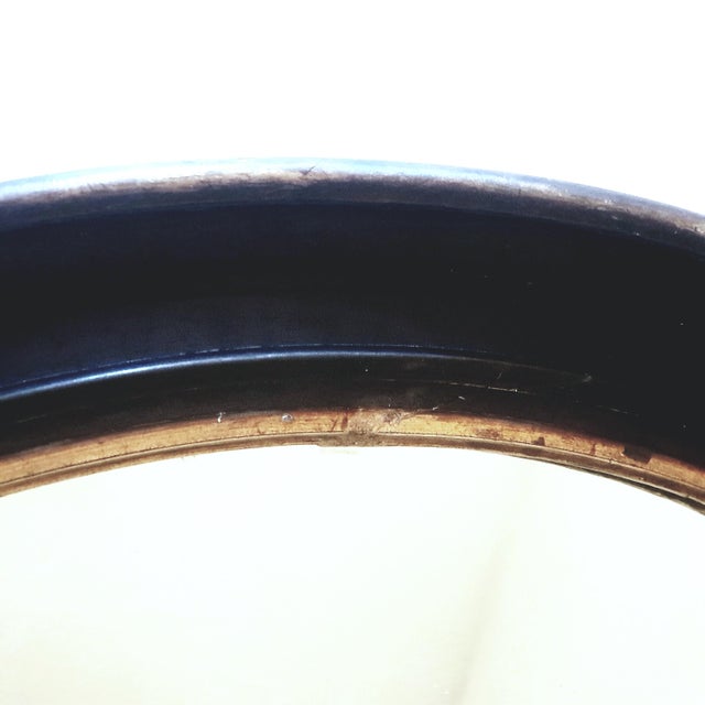 Large 19th Century Louis-Philippe Oval Mirror, 1840s For Sale - Image 6 of 10