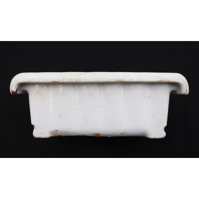 Antique Recessed Enameled Cast Iron Bathtub Soap Dish For Sale - Image 6 of 7