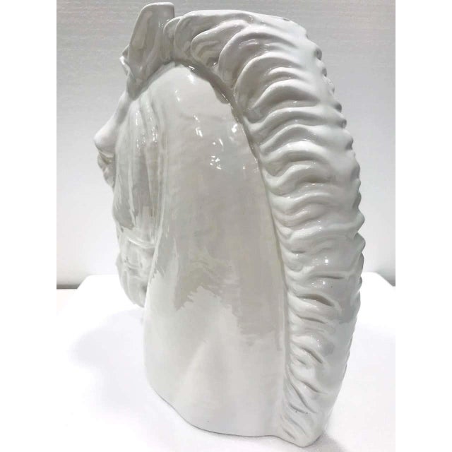 Ceramic Italian Mid-Century Modern Ceramic Horse Sculpture For Sale - Image 7 of 11