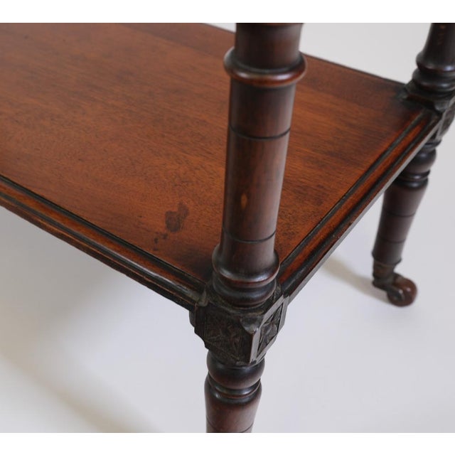 Wood Sandringham Workshop Walnut and Fruitwood Rectangular Side Table with Queen Alexandra Coronet Stamp, 1920s For Sale - Image 7 of 14