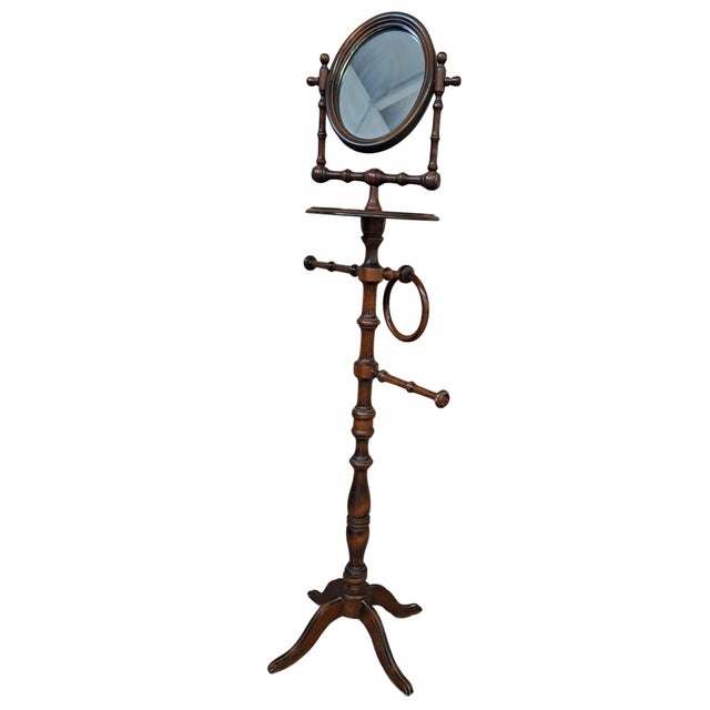 Beech Bathroom Floor Lamp, 1980s For Sale - Image 12 of 13