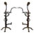 1920s Large Spanish Colonial Addison Mizner Palm Beach Workshop Style Andirons - a Pair For Sale - Image 13 of 13