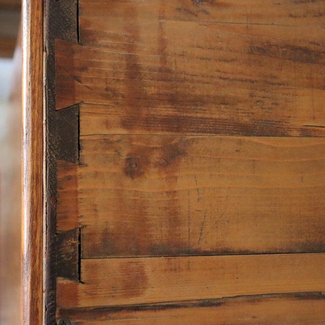 Oversized Antique Oak Roll Front Bookcase Circa 1920 For Sale - Image 14 of 15