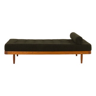 Danish Teak Daybed in Bouclé Fabric, 1960s For Sale
