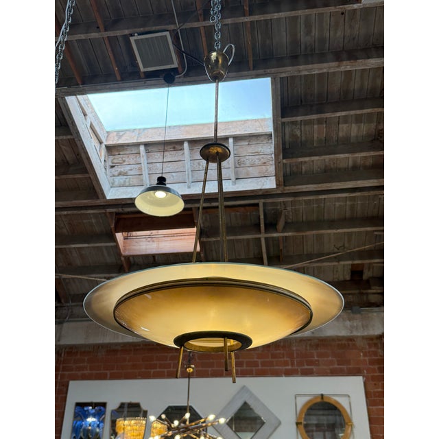 Pietro Chiesa by Fontana Arte Chandelier 1950s For Sale - Image 10 of 11