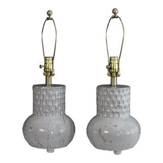 Mid 20th Century Albert Tormos Influence Ceramic Lamps For Sale