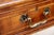 Wood Early 20th Century Chippendale Style Mahogany and Satinwood Writing Desk With Brass Hardware and Fall-Front Drawer For Sale - Image 7 of 11